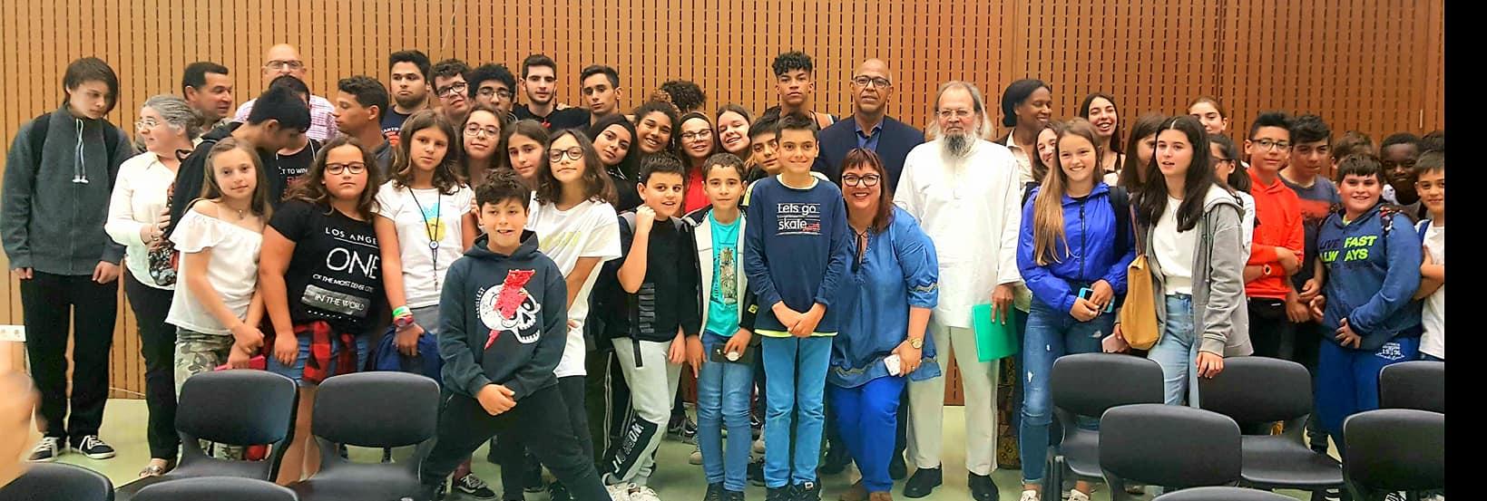 Visita do Embaixador de Cabo Verde a Escola Lima de Freitas